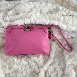 Pink Coach wristlet